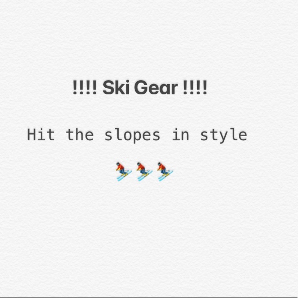 Burton ski pants, coats, and jackets!